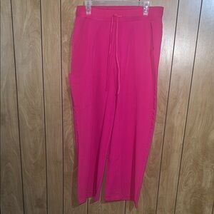 Mandela Bright Raspberry Pink Drawstring Scrub Pants